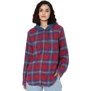American Eagle Hooded Flannel